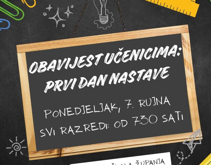 PRVI DAN NASTAVE
